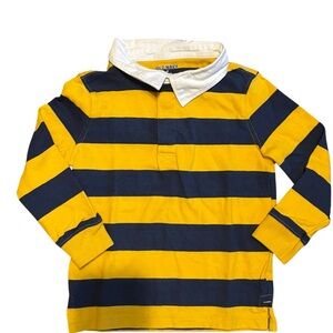 Old Navy Kids Polo in Yellow and Navy Stripes